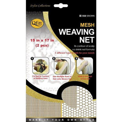Qfitt Mesh Weaving Net #552 - Brown - Beauty Krew