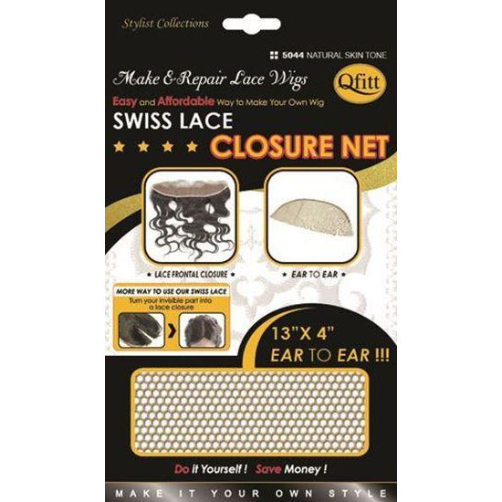 Qfitt Swiss Lace Closure Net 4x4 #5043 - Natural Skin Tone - Beauty Krew