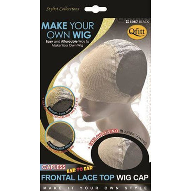 Qfitt Center Parting U-Part Wig Cap #5013 - Black - Beauty Krew