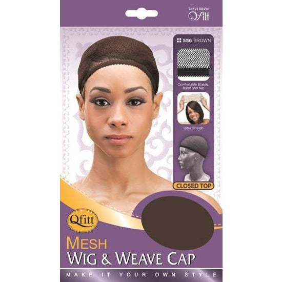 Qfitt Mesh Wig & Weave Cap #556 - Brown - Beauty Krew