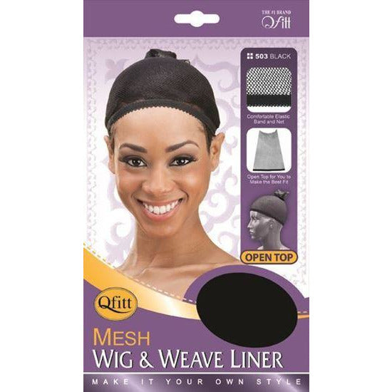 Qfitt Mesh Wig & Weave Liner #503 - Black - Beauty Krew