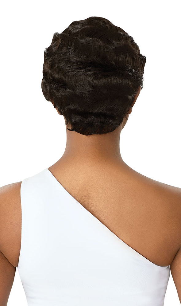 Outre Premium Duby Diamond 100% Human Hair 6" Lace Part Lace Front Wig Finger Wave - Beauty Krew