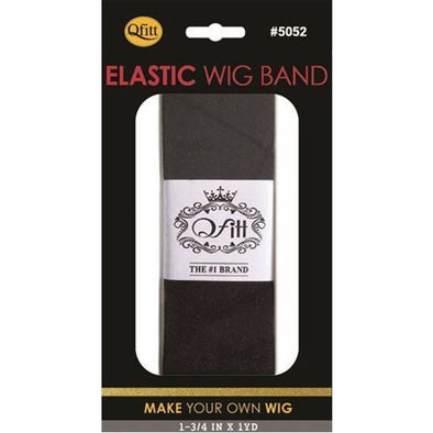 Qfitt Elastic Wig Band #5052- Black - Beauty Krew