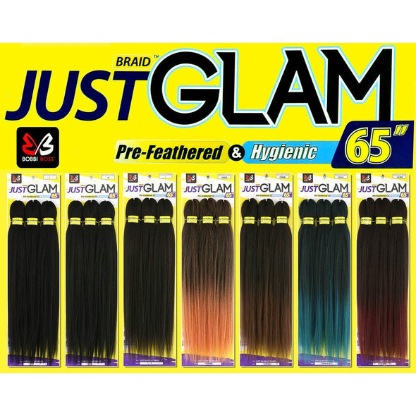 Bobbi Boss Just Glam 65" 3x Pack Braiding Hair - Beauty Krew