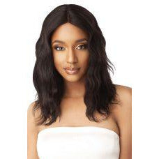 Outre My Tresses Unprocessed Human Hair Hand-Tied 360 Lace Front Wig Natural Wave 20" - Beauty Krew