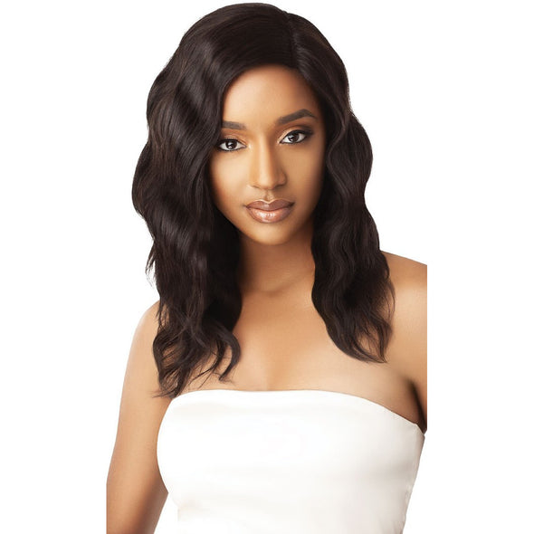 Outre My Tresses Unprocessed Human Hair Hand-Tied 360 Lace Front Wig Natural Wave 20" - Beauty Krew