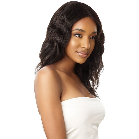 Outre My Tresses Unprocessed Human Hair Hand-Tied 360 Lace Front Wig Natural Wave 20" - Beauty Krew