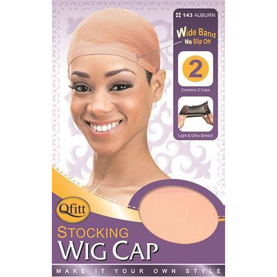 Qfitt Stocking Wig Cap (2pc/pack) Wide Band No Slip - Beauty Krew