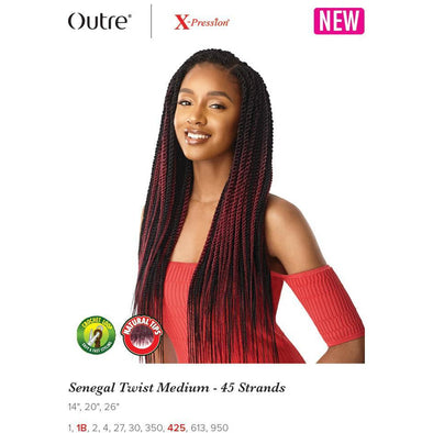 Outre Xpression Senegal Twist Medium - 45 Strands - Beauty Krew