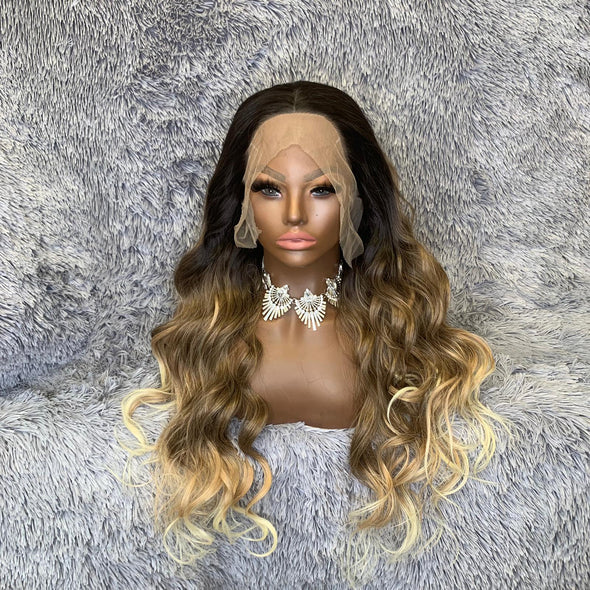 Enveme Luxury Synthetic Lace Front Unit - Brandy - Beauty Krew