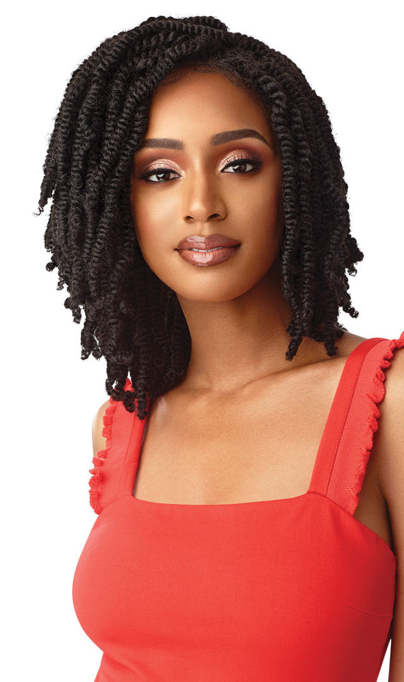 Outre Synthetic X-pression Twisted Up 4x4 Lace Front Wig - Straight Bomb Twist 14" - Beauty Krew