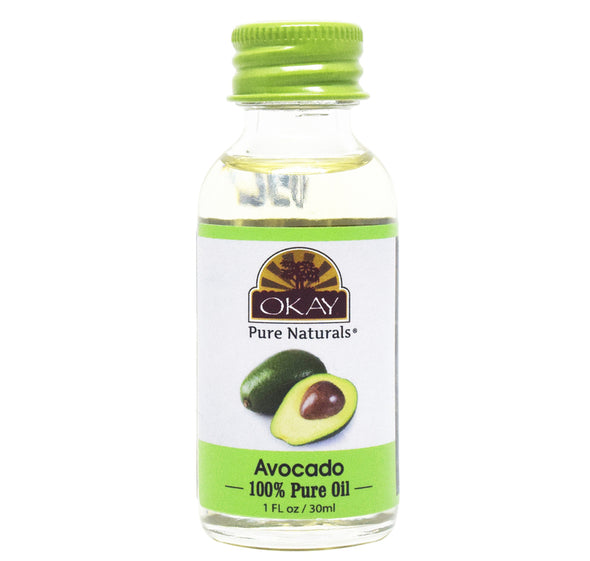 Okay Pure Naturals- Avocado Oil 100% Pure Oil- Silicone and Paraben Free-1oz Made in USA - Beauty Krew
