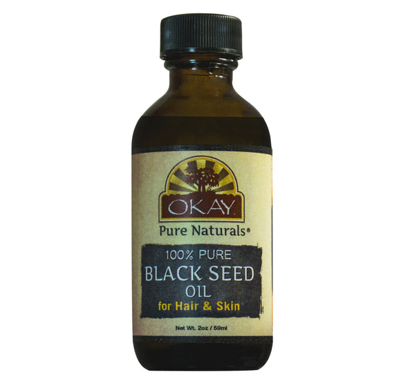 Okay Pure Naturals- Black Seed 100% Pure Oil- Silicone and Paraben Free-2oz Made in USA - Beauty Krew