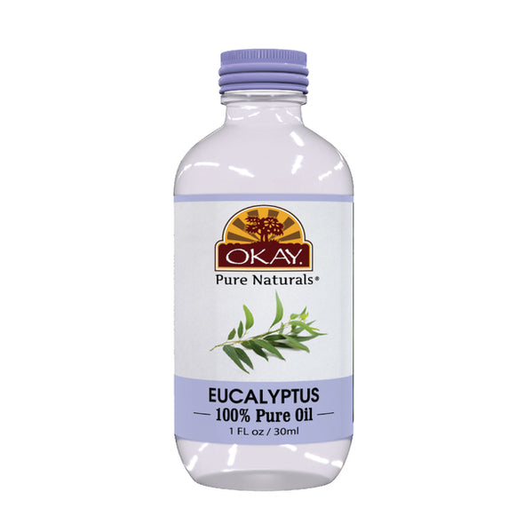 Okay Pure Naturals- Eucalyptus Oil 100% Pure Oil- Silicone and Paraben Free-1oz Made in USA - Beauty Krew