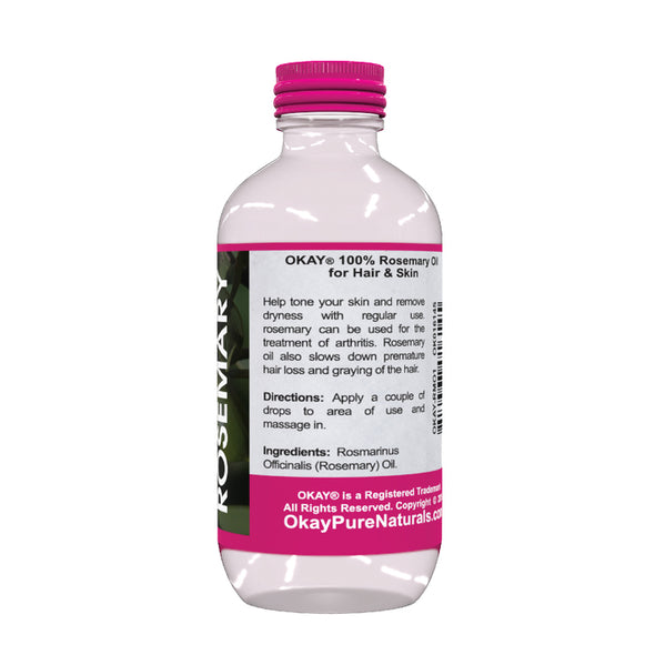 Okay Pure Naturals- Rosemary Oil 100% Pure Oil- Silicone and Paraben Free-1oz Made in USA - Beauty Krew