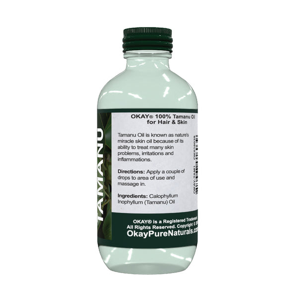 Okay Pure Naturals- Tamanu Oil 100% Pure Oil- Silicone and Paraben Free-1oz Made in USA - Beauty Krew