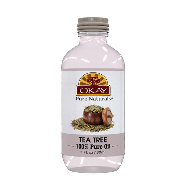 Okay Pure Naturals- Tea Tree Oil 100% Pure Oil- Silicone and Paraben Free-1oz Made in USA - Beauty Krew