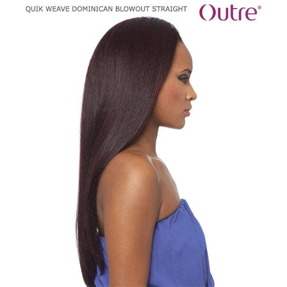 OUTRE SYNTHETIC HAIR HALF WIG QUICK WEAVE BATIK DOMINICAN BLOW OUT STRAIGHT - Beauty Krew