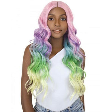 IT'S A WIG SYNTHETIC UNICORN COLOR LACE FRONT WIG - Beauty Krew