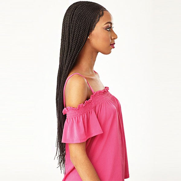 Sensationnel Cloud9 Hand Braided 13X5 Part Swiss Lace Wig - Fulani Conrow - Beauty Krew