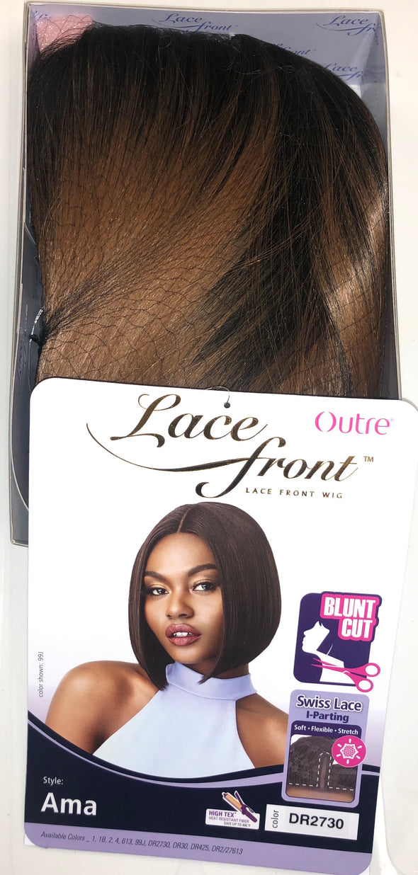 OUTRE SYNTHETIC HAIR LACE FRONT WIG SWISS LACE I PART AMA - Beauty Krew