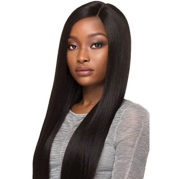 OUTRE SYNTHETIC HAIR LACE FRONT WIG BRAZILIAN BOUTIQUE 4" DEEP FREE PART LACE WIG SLEEK PRESSED - Beauty Krew