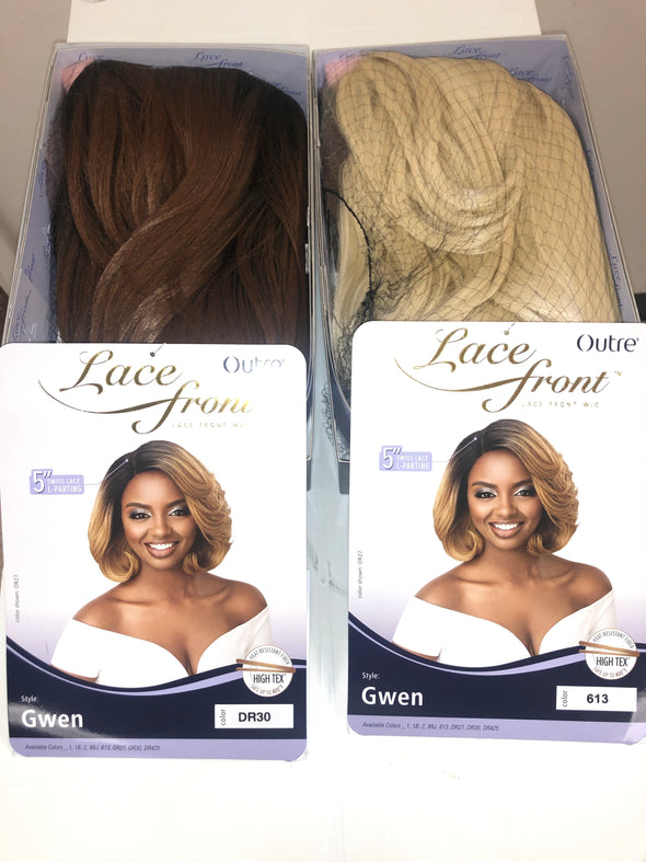 Outre Synthetic 5" L-Part Swiss Lace Front Wig Gwen - Beauty Krew