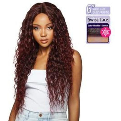 OUTRE SYNTHETIC HAIR LACE FRONT WIG SWISS LACE 6" DEEP PARTING KASSIDY - Beauty Krew