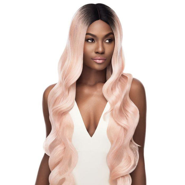 OUTRE SYNTHETIC HAIR LACE FRONT WIG SWISS LACE I PART KELIA 32" - Beauty Krew