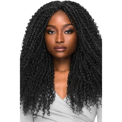 OUTRE SYNTHETIC HAIR LACE FRONT WIG BRAZILIAN BOUTIQUE 4" DEEP FREE PART LACE WIG CURLY - Beauty Krew