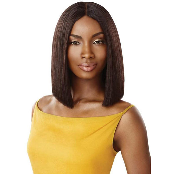 Outre The Daily Wig™ 100% Unprocessed Human Hair Straight Wig Blunt Cut Bob 12" - Beauty Krew