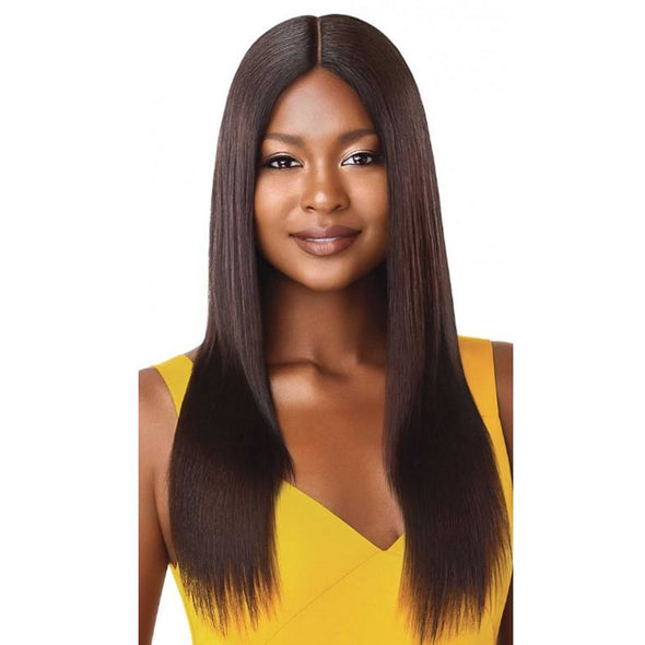 Outre The Daily Wig™ 100% Unprocessed Human Hair Wig Straight V-Cut 22" - Beauty Krew