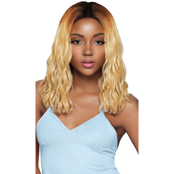 Outre Synthetic Hair Lace Front Wig Swiss Lace I Part Blunt Cut Curly -  Shawni - Beauty Krew