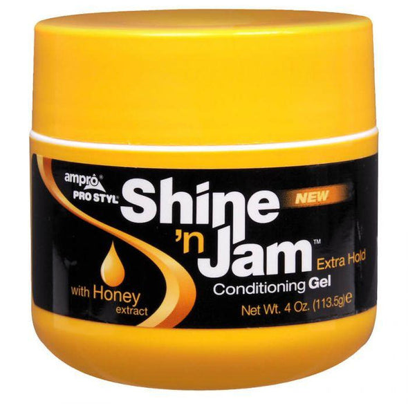 Ampro Shine N Jam Conditioning Gel Extra Hold 8 oz - Beauty Krew