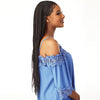 Sensationel Cloud 9 100% Hand Braided Swiss Lace Wig - Side Part Conrow - Beauty Krew